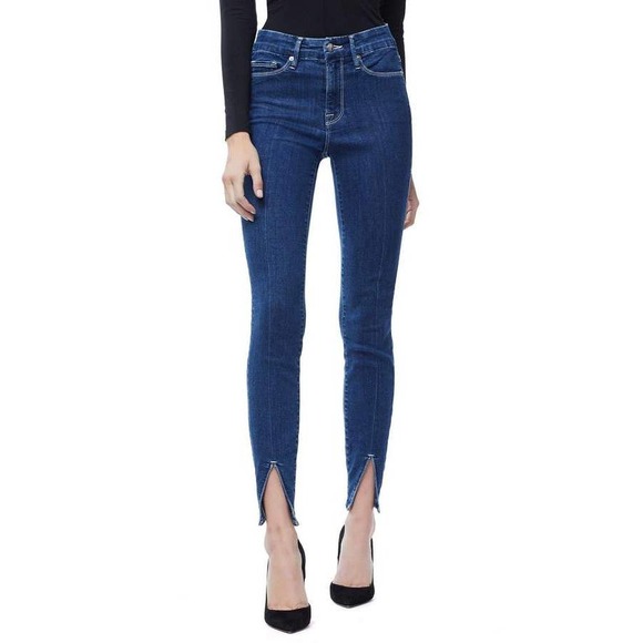 Good American Good Legs Crop Split Hem Skinny Jean - Picture 3 of 8